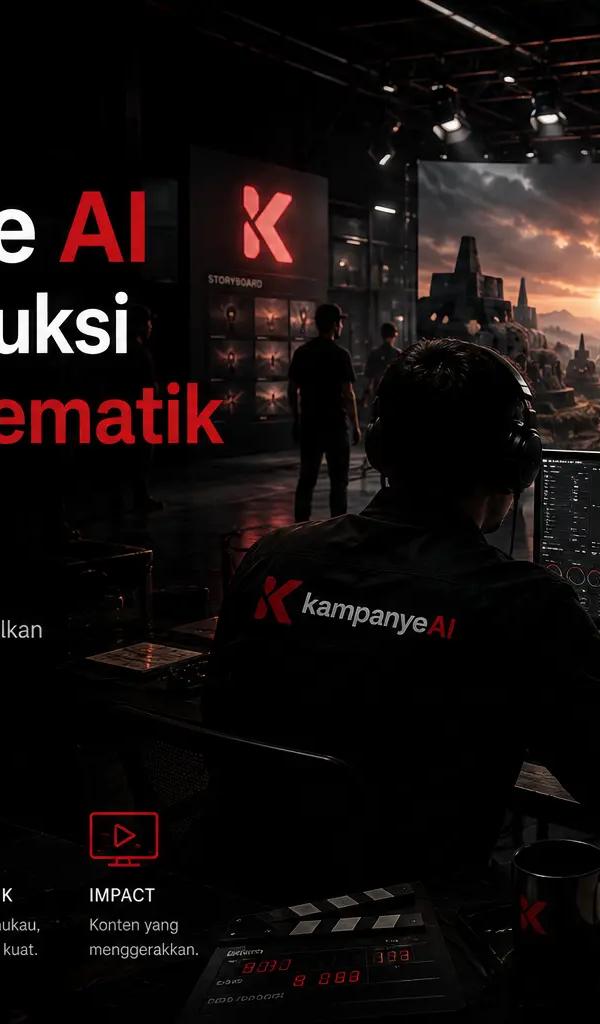 Kampanye AI studio produksi video AI sinematik Indonesia